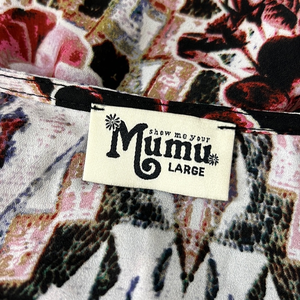SHOW ME YOUR MUMU Jamie Floral Oversized Tunic Top L - Picture 3 of 6